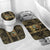 Custom Mexico Football Bathroom Set 2025 El Tri Champions Gold Color - Wonder Print Shop
