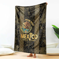 Custom Mexico Football Blanket 2025 El Tri Champions Gold Color - Wonder Print Shop