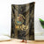 Custom Mexico Football Blanket 2025 El Tri Champions Gold Color - Wonder Print Shop