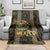 Custom Mexico Football Blanket 2025 El Tri Champions Gold Color - Wonder Print Shop