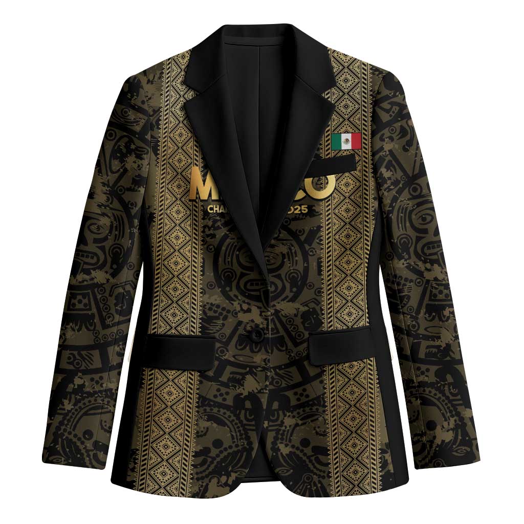 Custom Mexico Football Blazer 2025 El Tri Champions Gold Color - Wonder Print Shop