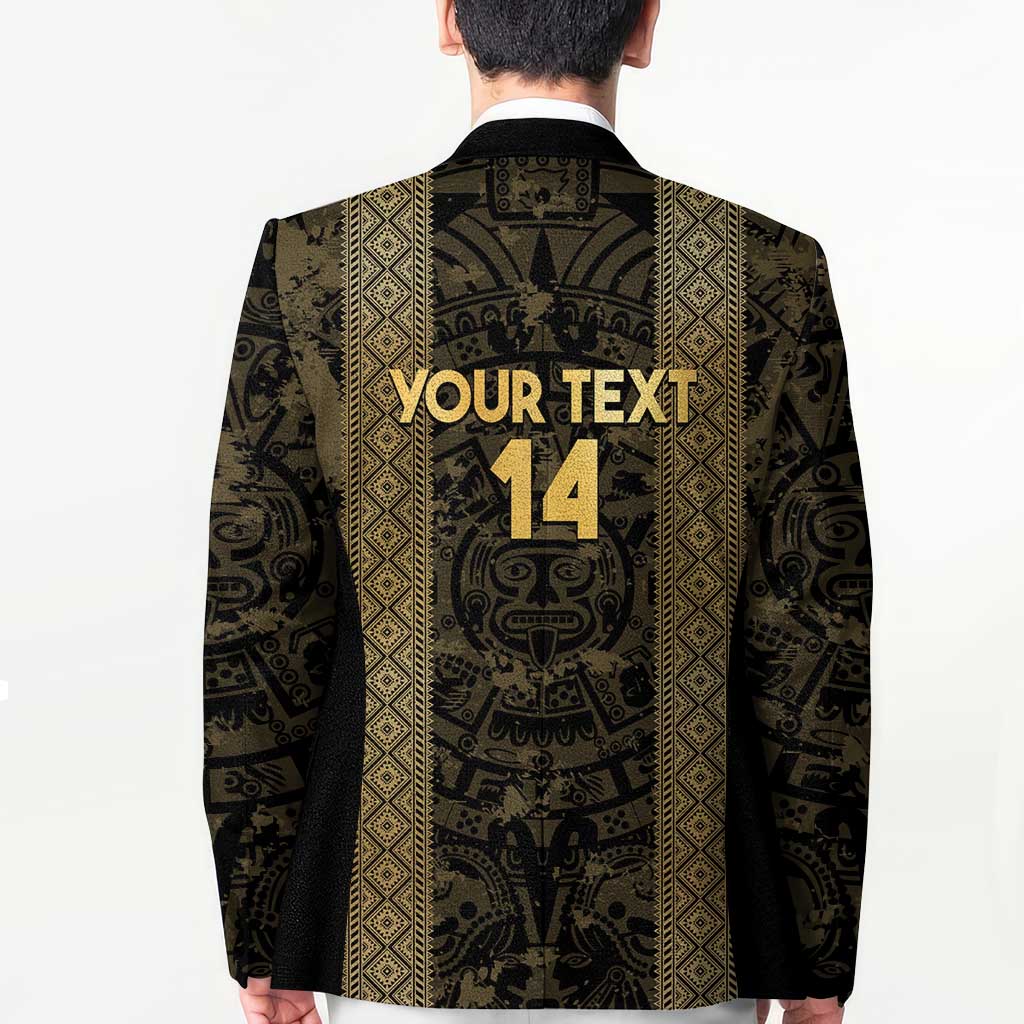 Custom Mexico Football Blazer 2025 El Tri Champions Gold Color - Wonder Print Shop