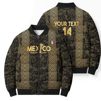Custom Mexico Football Bomber Puffer Jacket 2025 El Tri Champions Gold Color - Wonder Print Shop