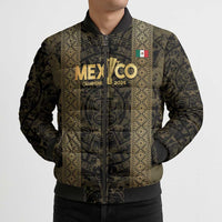 Custom Mexico Football Bomber Puffer Jacket 2025 El Tri Champions Gold Color - Wonder Print Shop