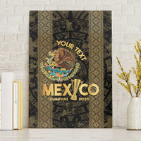 Custom Mexico Football Canvas Wall Art 2025 El Tri Champions Gold Color - Wonder Print Shop