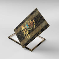 Custom Mexico Football Canvas Wall Art 2025 El Tri Champions Gold Color - Wonder Print Shop