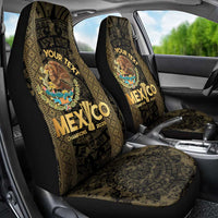 Custom Mexico Football Car Seat Cover 2025 El Tri Champions Gold Color - Wonder Print Shop