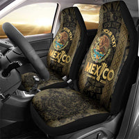 Custom Mexico Football Car Seat Cover 2025 El Tri Champions Gold Color - Wonder Print Shop