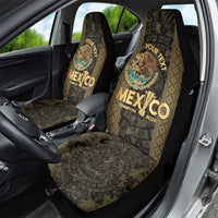 Custom Mexico Football Car Seat Cover 2025 El Tri Champions Gold Color - Wonder Print Shop