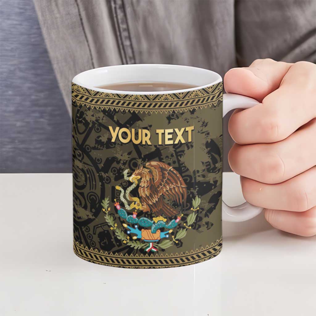 Custom Mexico Football Ceramic Mug 2025 El Tri Champions Gold Color - Wonder Print Shop