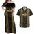 Custom Mexico Football Couples Matching Off Shoulder Maxi Dress and Hawaiian Shirt 2025 El Tri Champions Gold Color - Wonder Print Shop