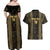 Custom Mexico Football Couples Matching Off Shoulder Maxi Dress and Hawaiian Shirt 2025 El Tri Champions Gold Color - Wonder Print Shop