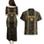 Custom Mexico Football Couples Matching Puletasi and Hawaiian Shirt 2025 El Tri Champions Gold Color - Wonder Print Shop