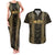 Custom Mexico Football Couples Matching Tank Maxi Dress and Hawaiian Shirt 2025 El Tri Champions Gold Color - Wonder Print Shop