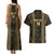 Custom Mexico Football Couples Matching Tank Maxi Dress and Hawaiian Shirt 2025 El Tri Champions Gold Color - Wonder Print Shop