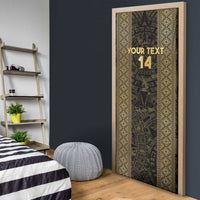 Custom Mexico Football Door Cover 2025 El Tri Champions Gold Color - Wonder Print Shop