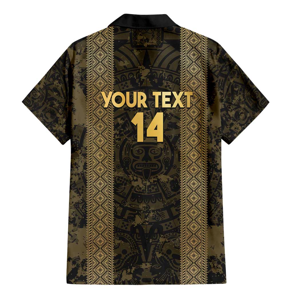 Custom Mexico Football Family Matching Mermaid Dress and Hawaiian Shirt 2025 El Tri Champions Gold Color - Wonder Print Shop