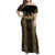 Custom Mexico Football Family Matching Off Shoulder Maxi Dress and Hawaiian Shirt 2025 El Tri Champions Gold Color - Wonder Print Shop