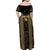 Custom Mexico Football Family Matching Off Shoulder Maxi Dress and Hawaiian Shirt 2025 El Tri Champions Gold Color - Wonder Print Shop