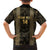 Custom Mexico Football Family Matching Short Sleeve Bodycon Dress and Hawaiian Shirt 2025 El Tri Champions Gold Color - Wonder Print Shop