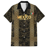Custom Mexico Football Family Matching Summer Maxi Dress and Hawaiian Shirt 2025 El Tri Champions Gold Color - Wonder Print Shop