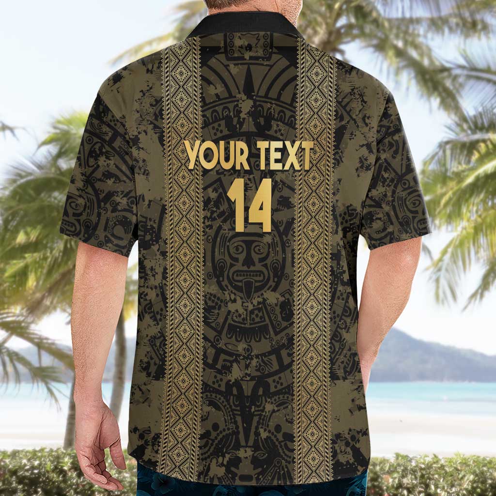 Custom Mexico Football Hawaiian Shirt 2025 El Tri Champions Gold Color - Wonder Print Shop