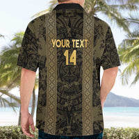 Custom Mexico Football Hawaiian Shirt 2025 El Tri Champions Gold Color - Wonder Print Shop