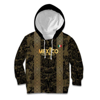 Custom Mexico Football Kid Hoodie 2025 El Tri Champions Gold Color - Wonder Print Shop