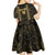 Custom Mexico Football Kid Short Sleeve Dress 2025 El Tri Champions Gold Color - Wonder Print Shop