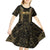 Custom Mexico Football Kid Short Sleeve Dress 2025 El Tri Champions Gold Color - Wonder Print Shop