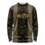 Custom Mexico Football Long Sleeve Shirt 2025 El Tri Champions Gold Color - Wonder Print Shop