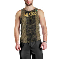 Custom Mexico Football Men Tank Top 2025 El Tri Champions Gold Color - Wonder Print Shop