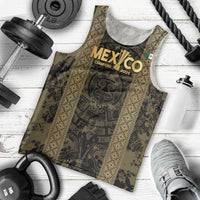 Custom Mexico Football Men Tank Top 2025 El Tri Champions Gold Color - Wonder Print Shop