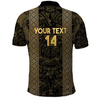 Custom Mexico Football Polo Shirt 2025 El Tri Champions Gold Color - Wonder Print Shop
