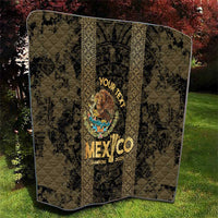 Custom Mexico Football Quilt 2025 El Tri Champions Gold Color - Wonder Print Shop