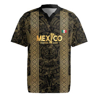 Custom Mexico Football Rugby Jersey 2025 El Tri Champions Gold Color - Wonder Print Shop