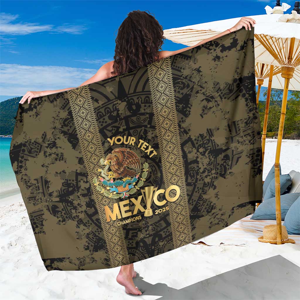 Custom Mexico Football Sarong 2025 El Tri Champions Gold Color - Wonder Print Shop