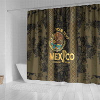 Custom Mexico Football Shower Curtain 2025 El Tri Champions Gold Color - Wonder Print Shop