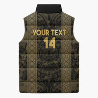 Custom Mexico Football Sleeveless Puffer Jacket 2025 El Tri Champions Gold Color - Wonder Print Shop