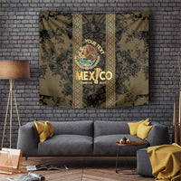 Custom Mexico Football Tapestry 2025 El Tri Champions Gold Color - Wonder Print Shop