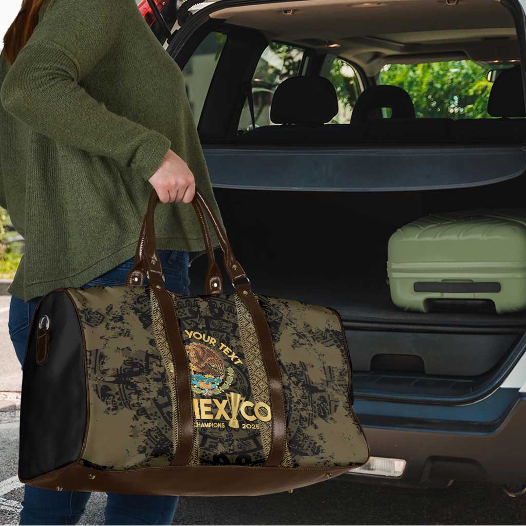 Custom Mexico Football Travel Bag 2025 El Tri Champions Gold Color - Wonder Print Shop