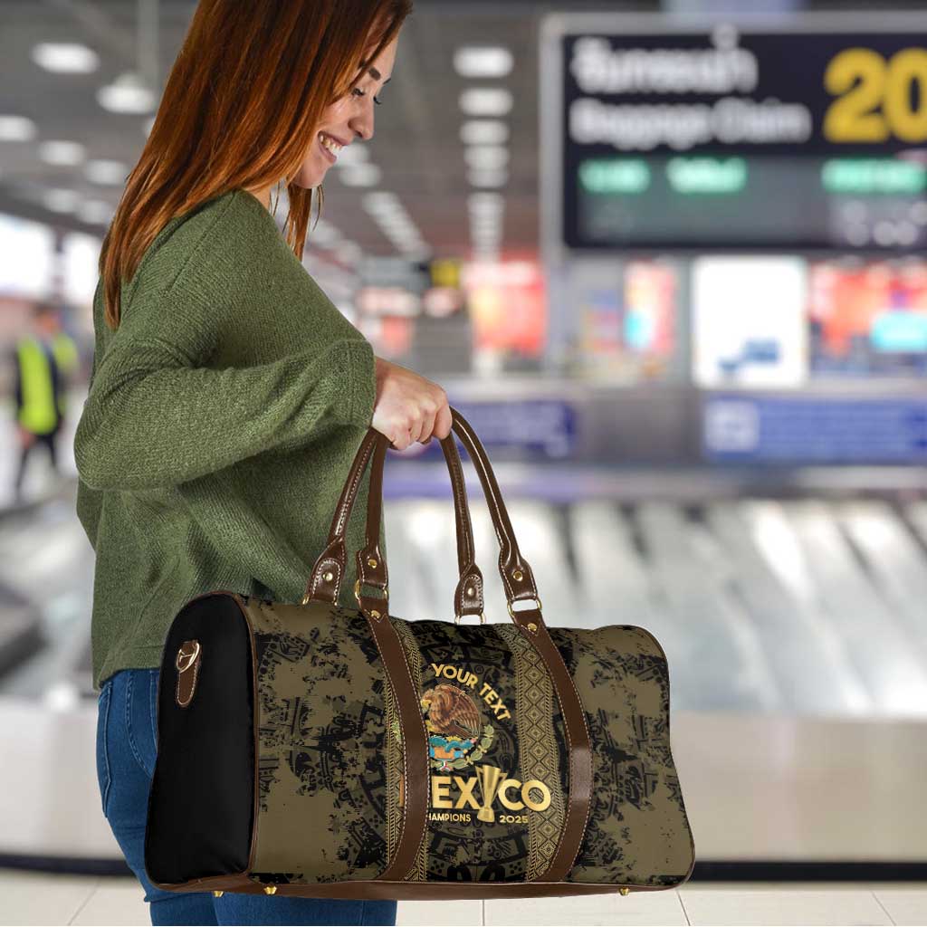 Custom Mexico Football Travel Bag 2025 El Tri Champions Gold Color - Wonder Print Shop