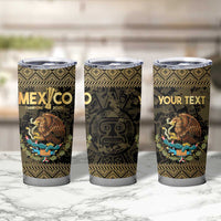 Custom Mexico Football Tumbler Cup 2025 El Tri Champions Gold Color - Wonder Print Shop