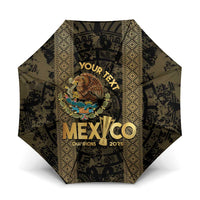Custom Mexico Football Umbrella 2025 El Tri Champions Gold Color - Wonder Print Shop