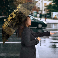 Custom Mexico Football Umbrella 2025 El Tri Champions Gold Color - Wonder Print Shop