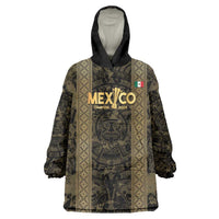 Custom Mexico Football Wearable Blanket Hoodie 2025 El Tri Champions Gold Color - Wonder Print Shop