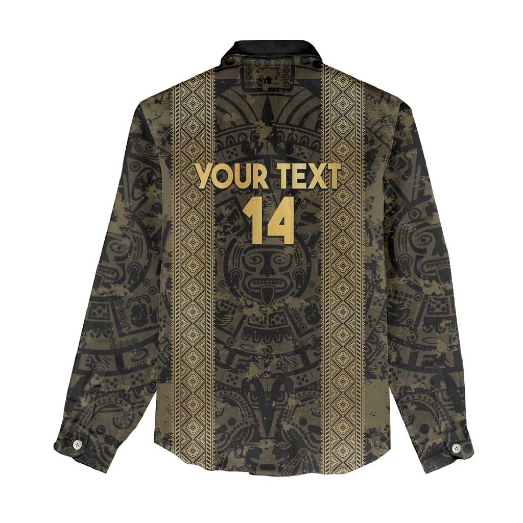 Custom Mexico Football Women Casual Shirt 2025 El Tri Champions Gold Color - Wonder Print Shop