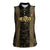 Custom Mexico Football Women Sleeveless Polo Shirt 2025 El Tri Champions Gold Color - Wonder Print Shop