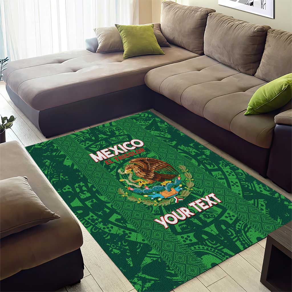 Custom Mexico Football Area Rug 2025 El Tri Champions Green Color - Wonder Print Shop