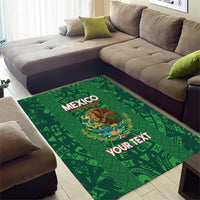 Custom Mexico Football Area Rug 2025 El Tri Champions Green Color - Wonder Print Shop
